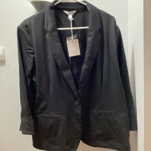 LC Lauren Conrad Elegant Black Women's Blazer